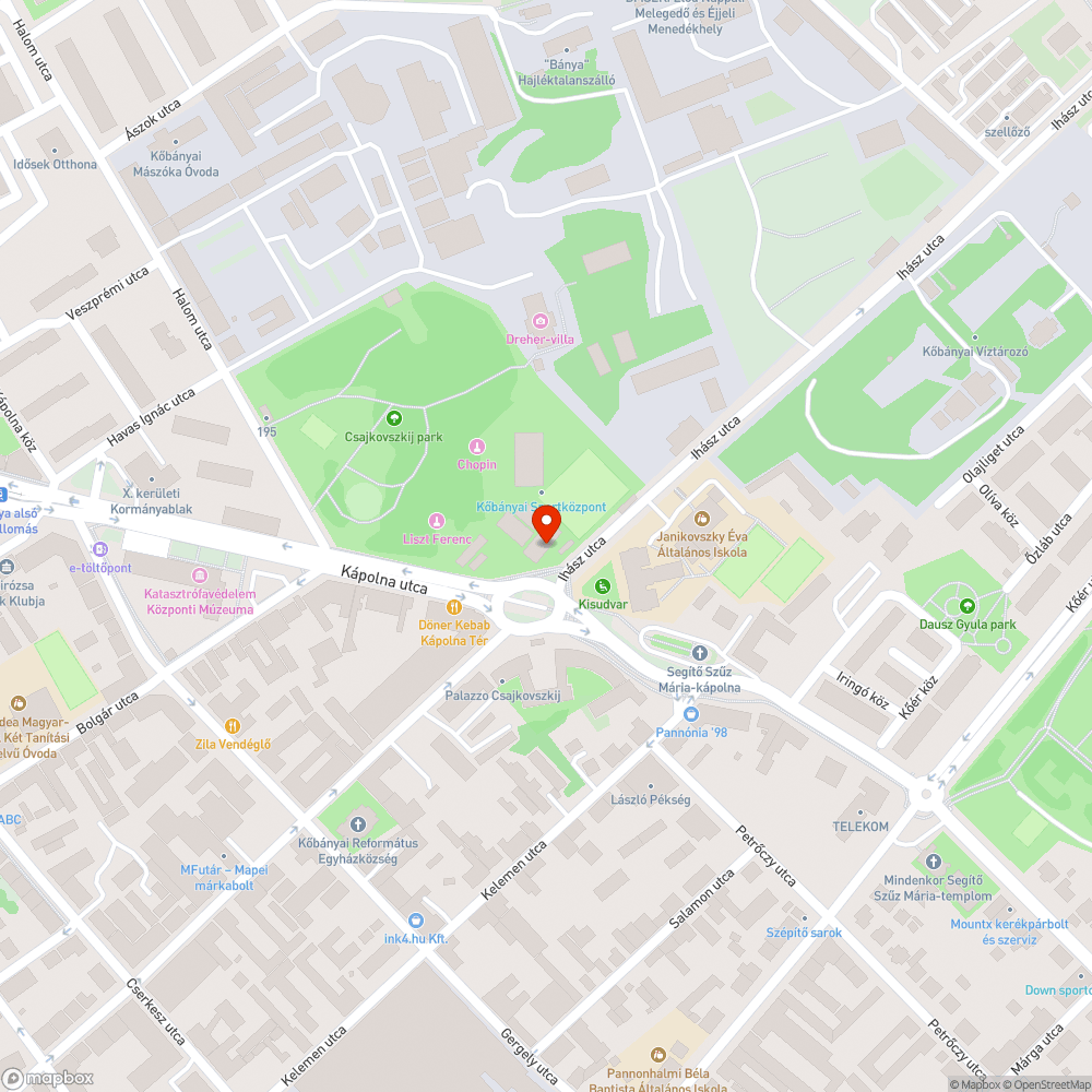 Megsüllyedt fedlap bejelentés helye