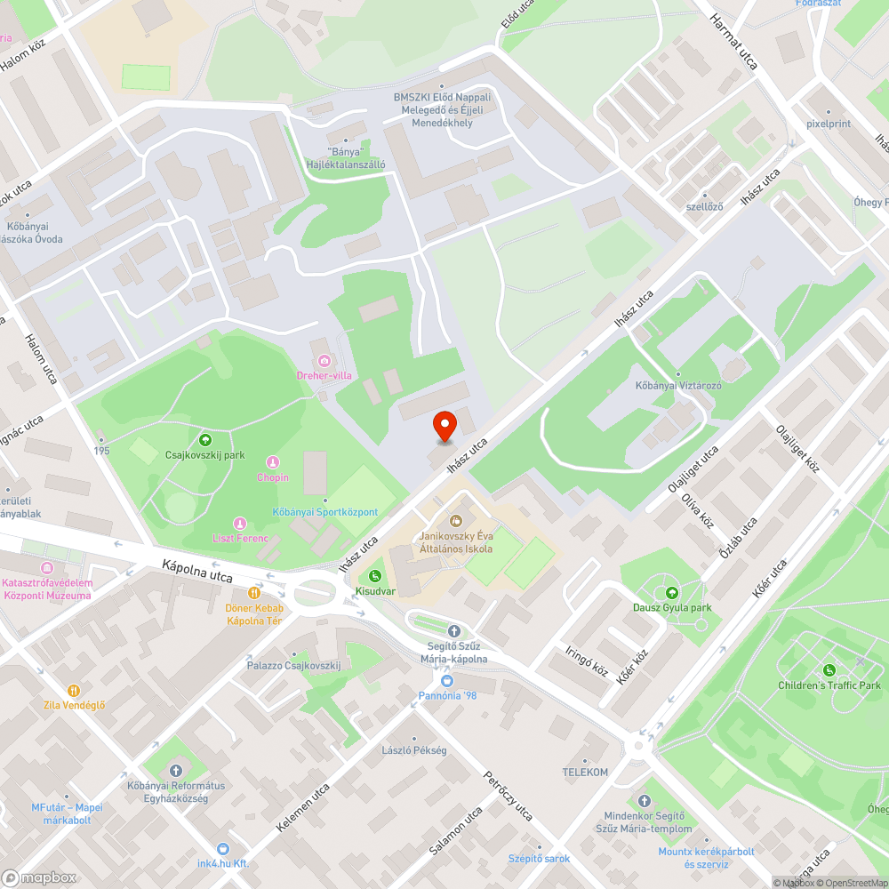 Megsüllyedt fedlap bejelentés helye