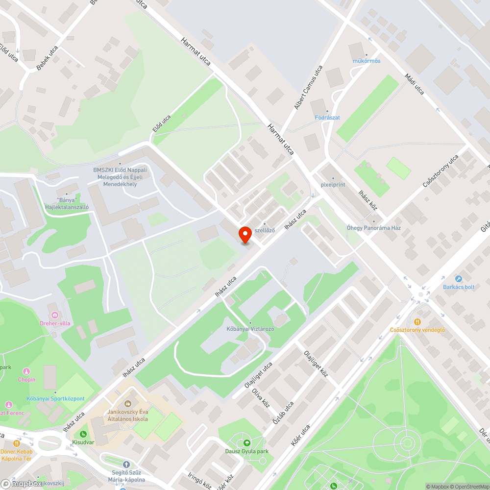 Leszakadt fémlap bejelentés helye