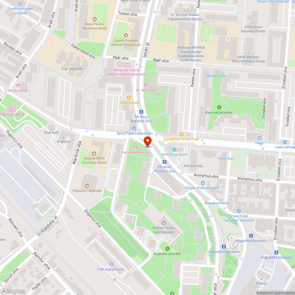 Nincsenek fiatal fák bejelentés helye