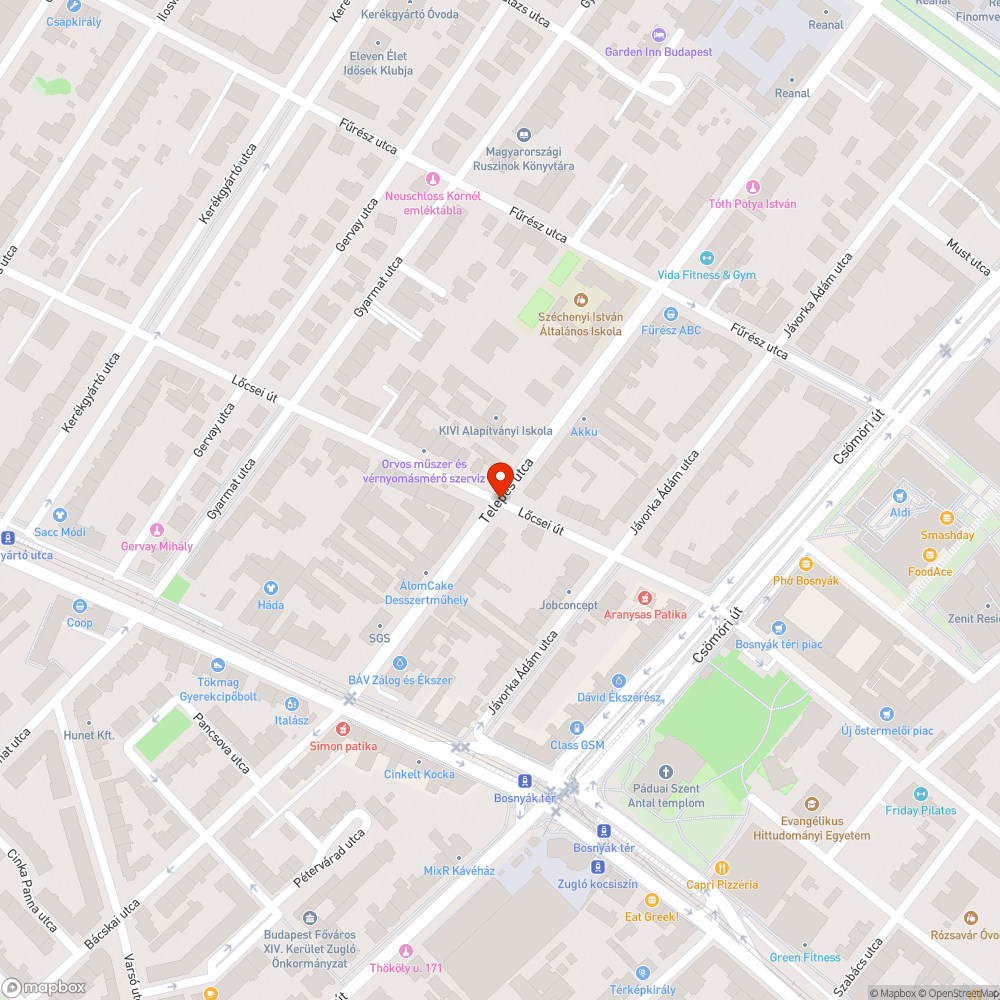 Hiányzó zebra bejelentés helye