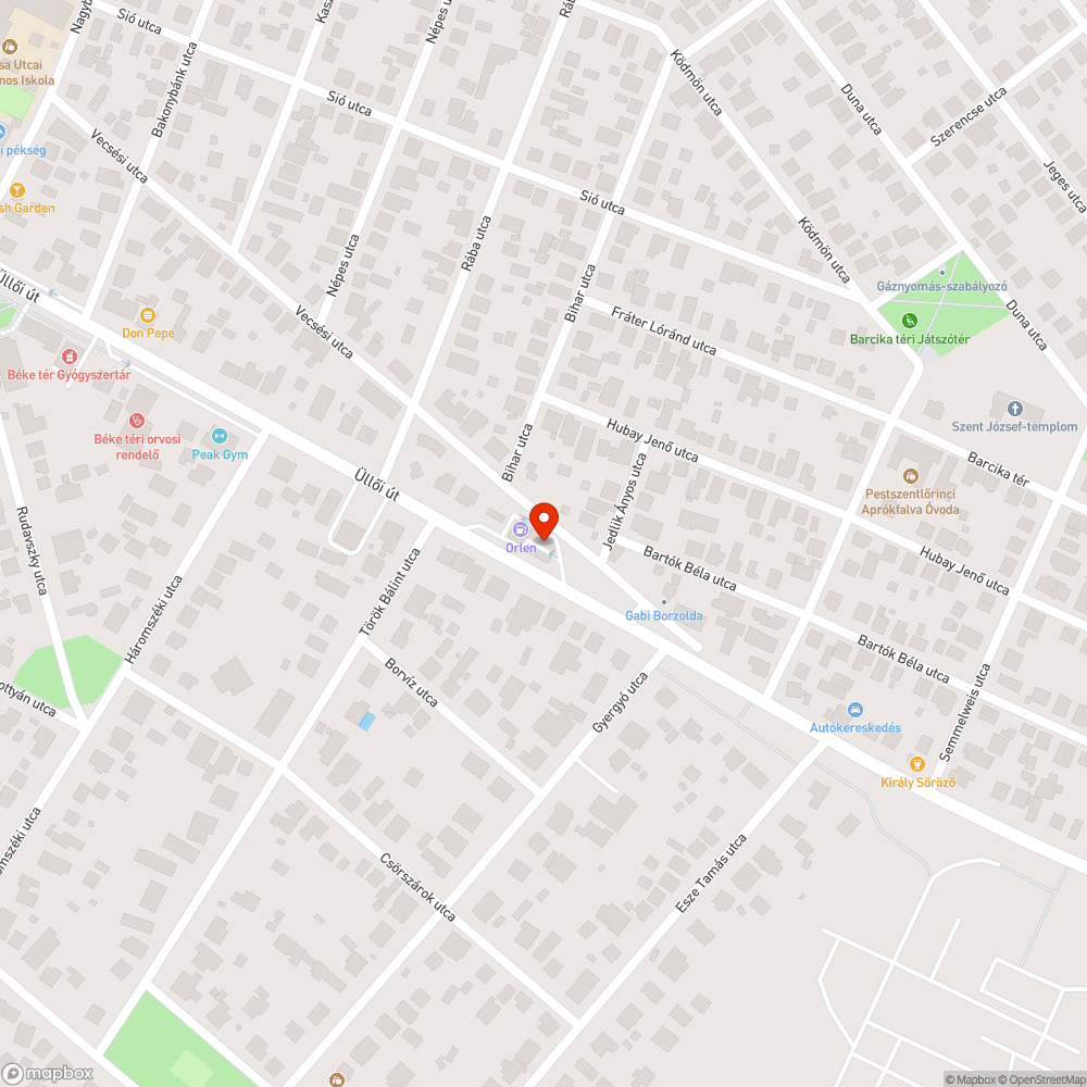 Otthagyott autógumi bejelentés helye