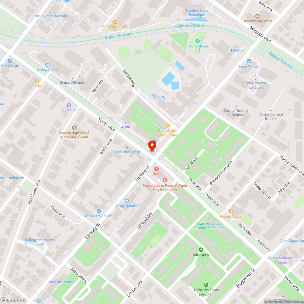 Megdöntött poller bejelentés helye