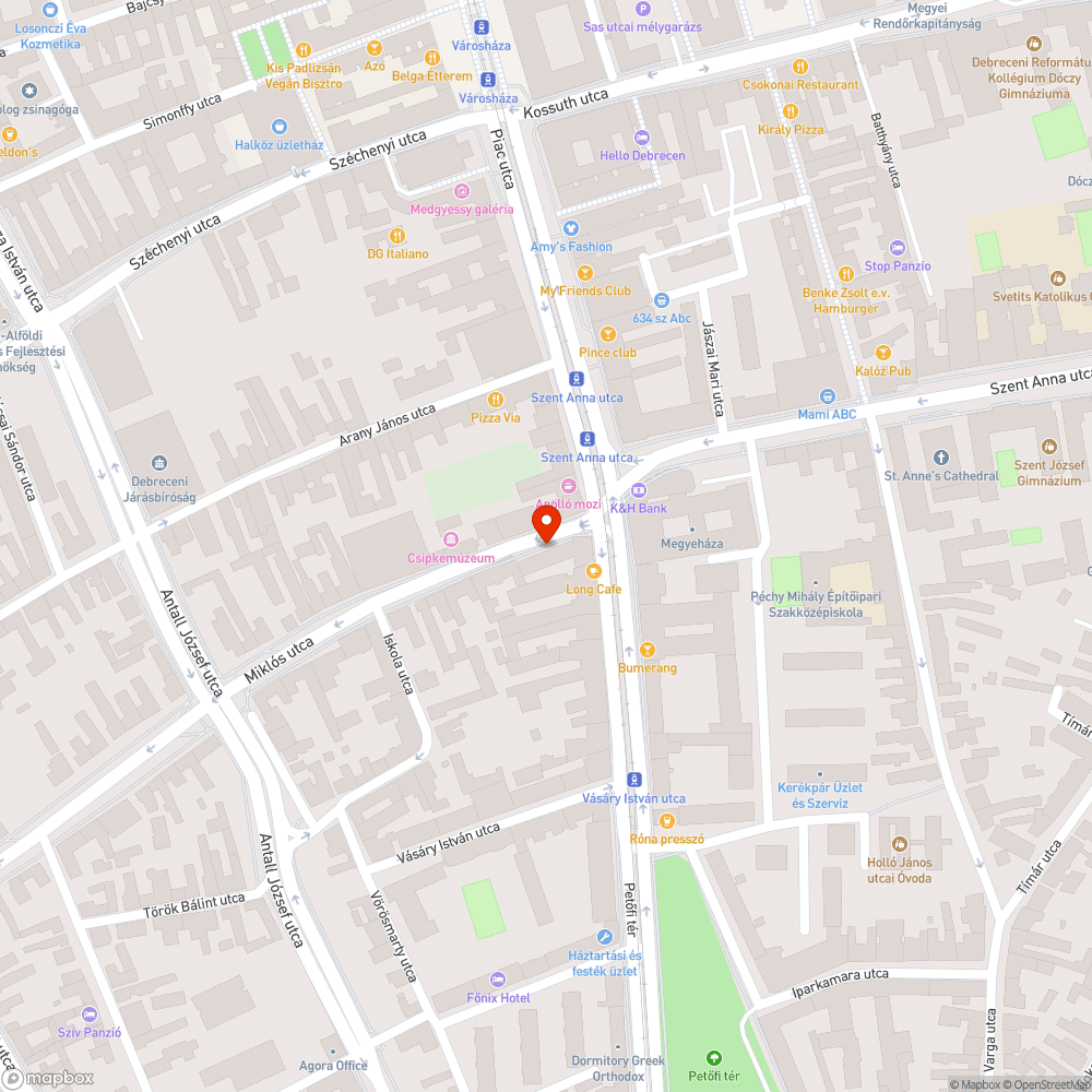 Nyilvános telefonfülke bejelentés helye