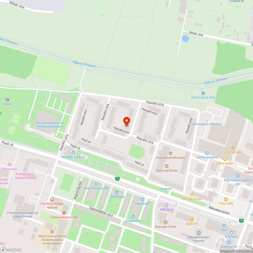 Nincs világítás bejelentés helye