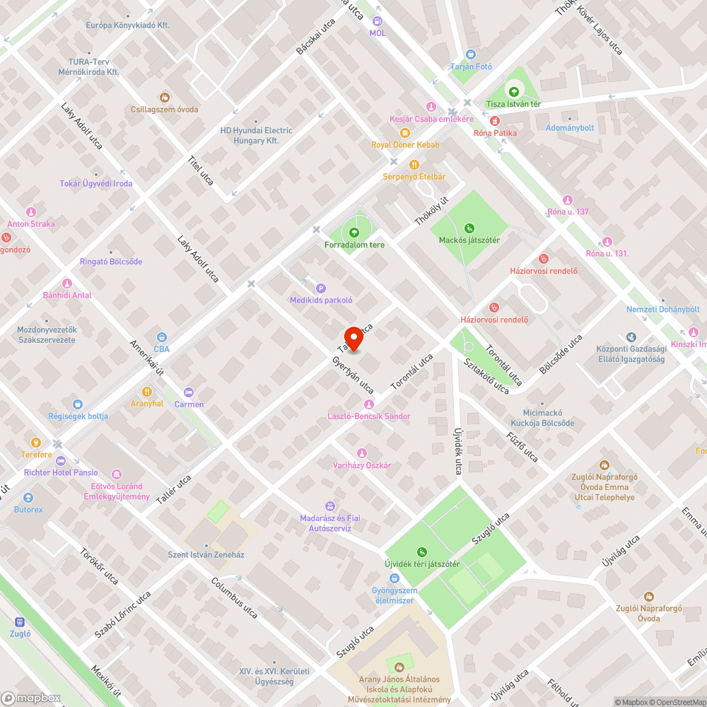 Sérült alépítmény bejelentés helye