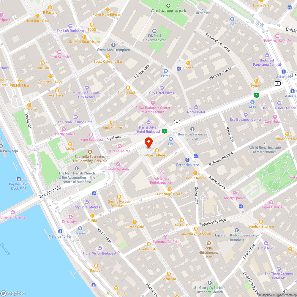 Törött pad bejelentés helye