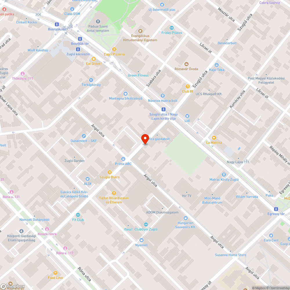 Kátyú az úton bejelentés helye