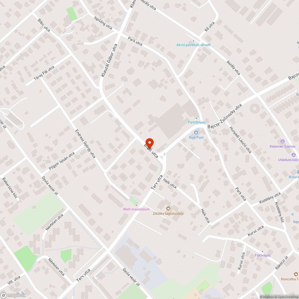 Zöldön parkolás bejelentés helye