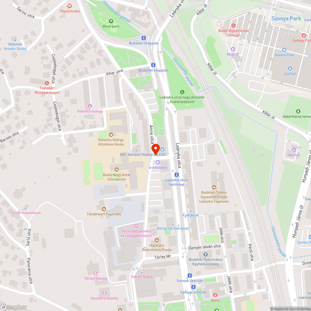 Ferde oszlop bejelentés helye