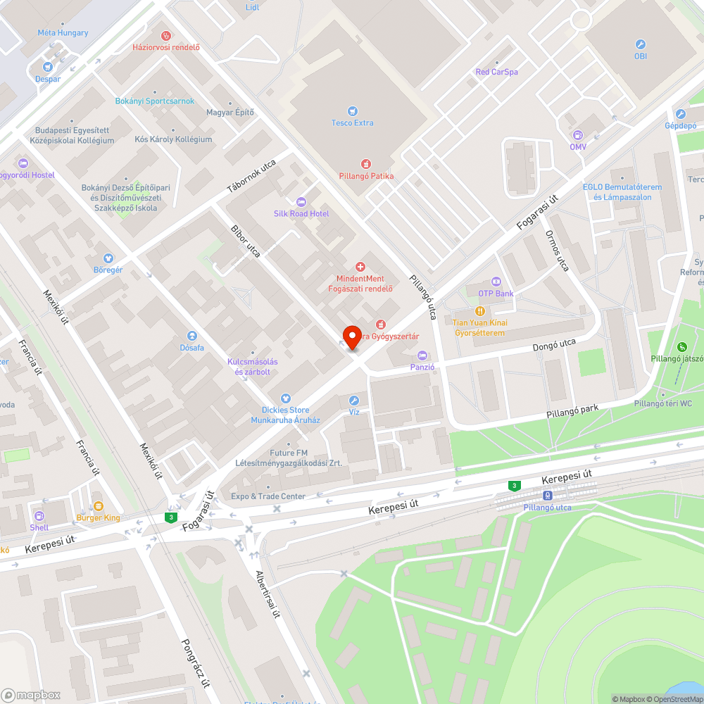 Illegálisan lerakott szemét és eltulajdonított bevásárlókocsik bejelentés helye