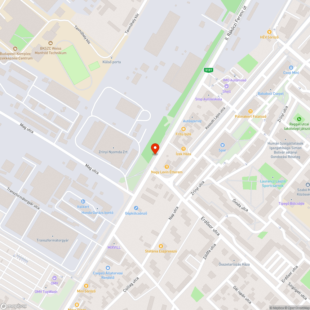 Szétmorzsolódó aknafedél bejelentés helye