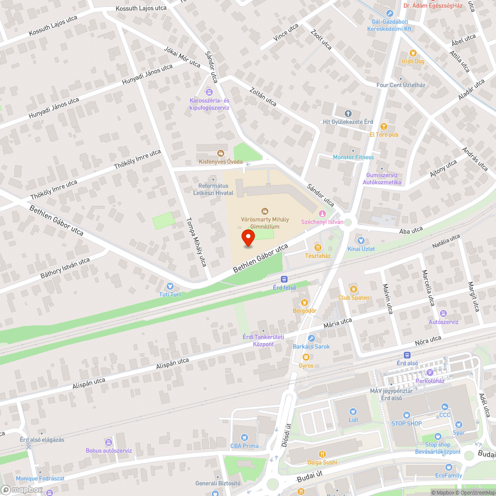 Zsákok a parkolóban bejelentés helye