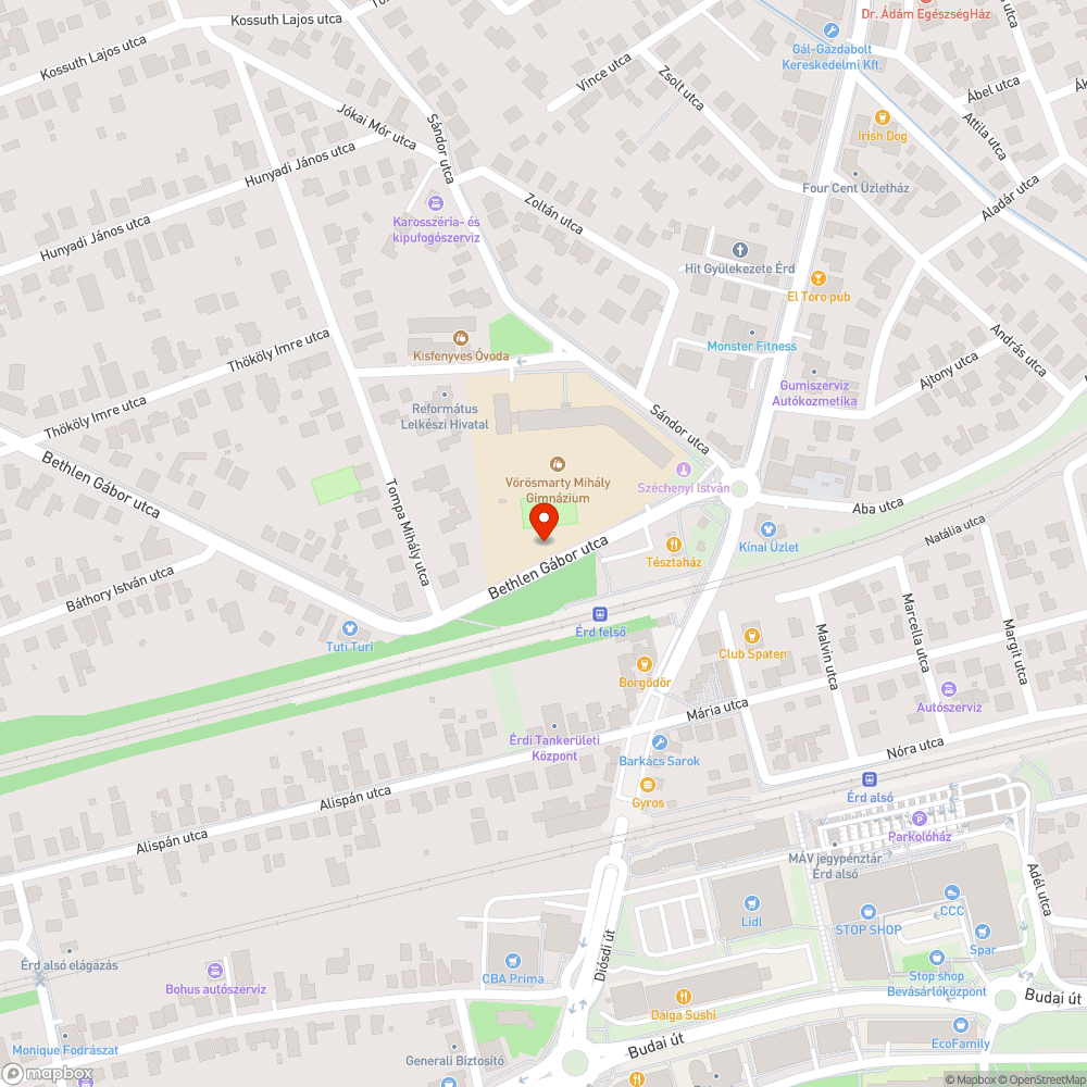 Eső esetén használhatatlan járda bejelentés helye