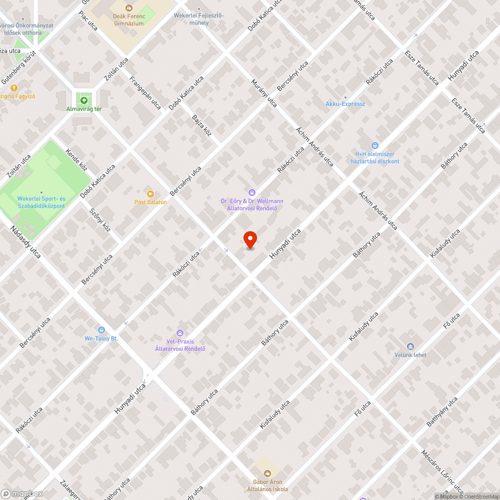 Egyirányú utca bejelentés helye