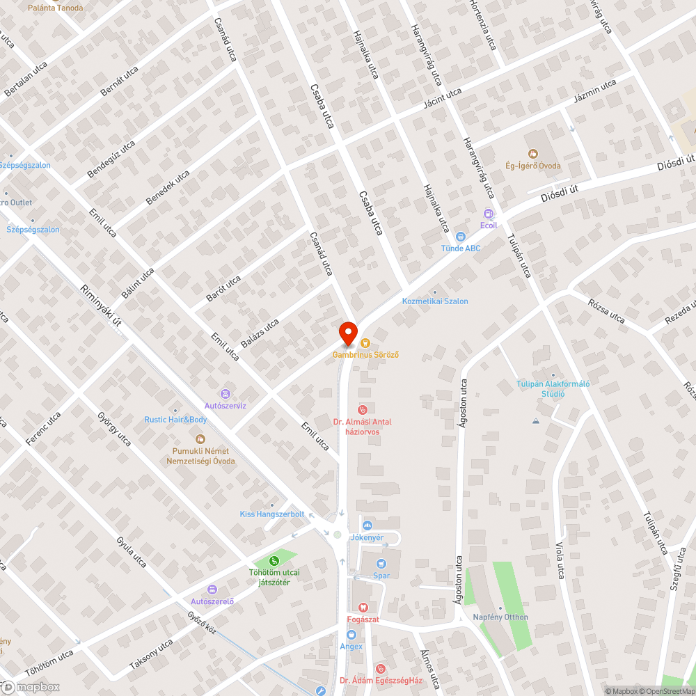 70 Diósdi út megsüllyedt csatornaefdél bejelentés helye