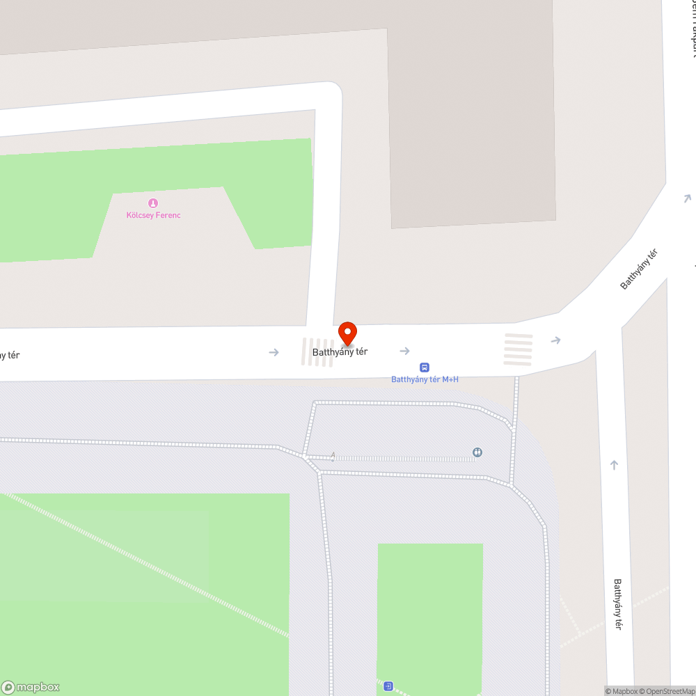 Kátyú a buszmegállóban bejelentés helye