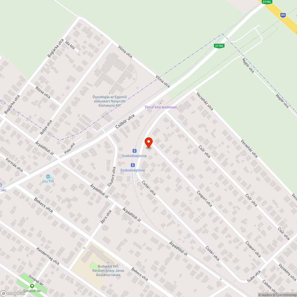 Elhanyagolt árok bejelentés helye