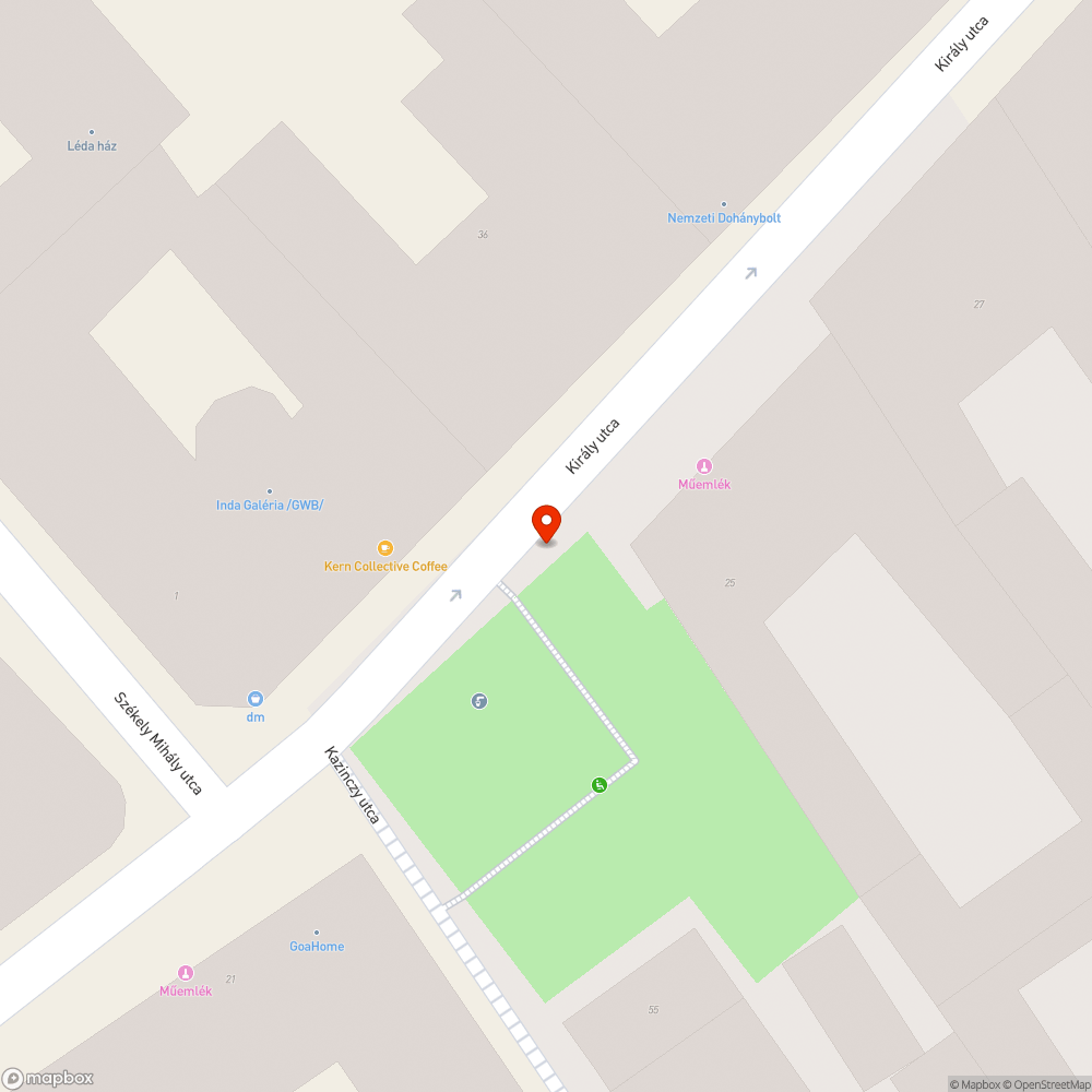 Kidöntött poller bejelentés helye