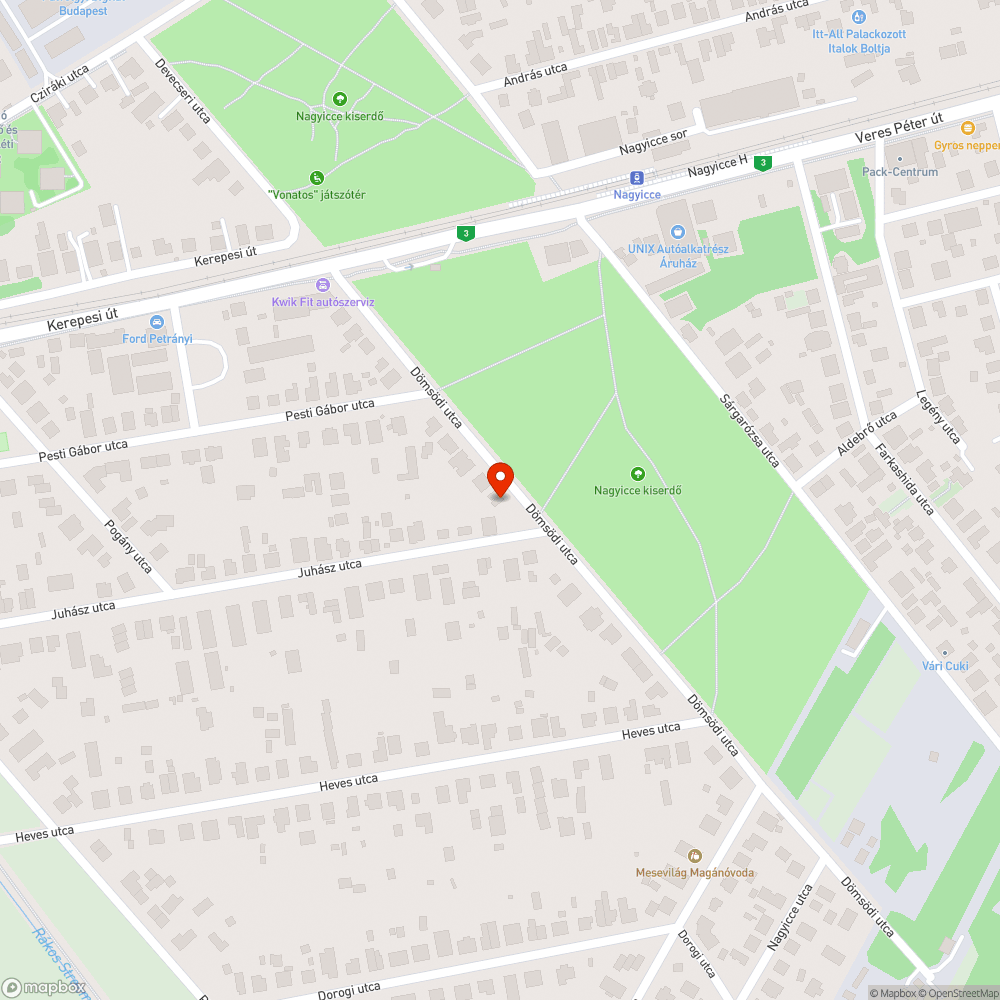 Nyitott MT bejelentés helye