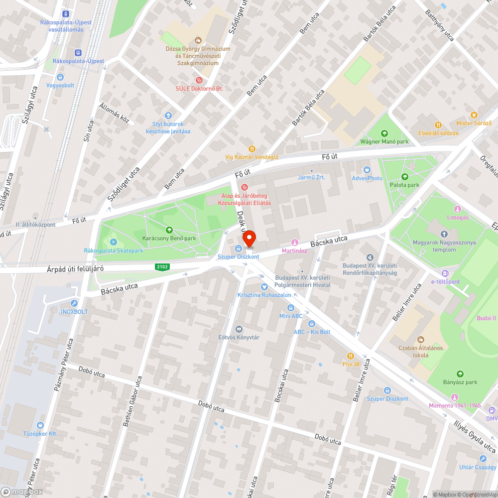 Veszélyes útkereszteződés bejelentés helye