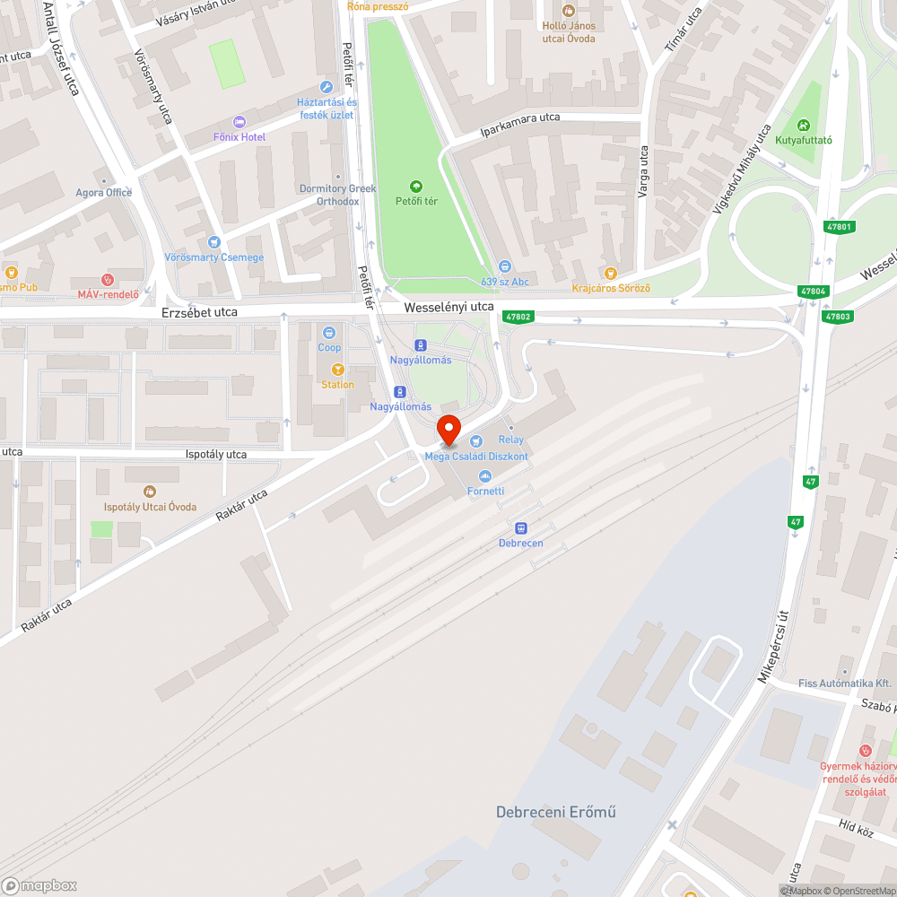 hibás/hiányos világítás bejelentés helye