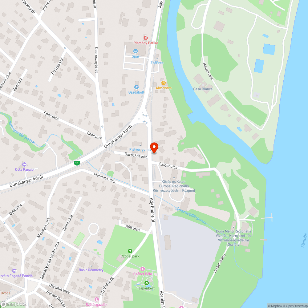 Jelzotabla mindjart kidol a jardan bejelentés helye