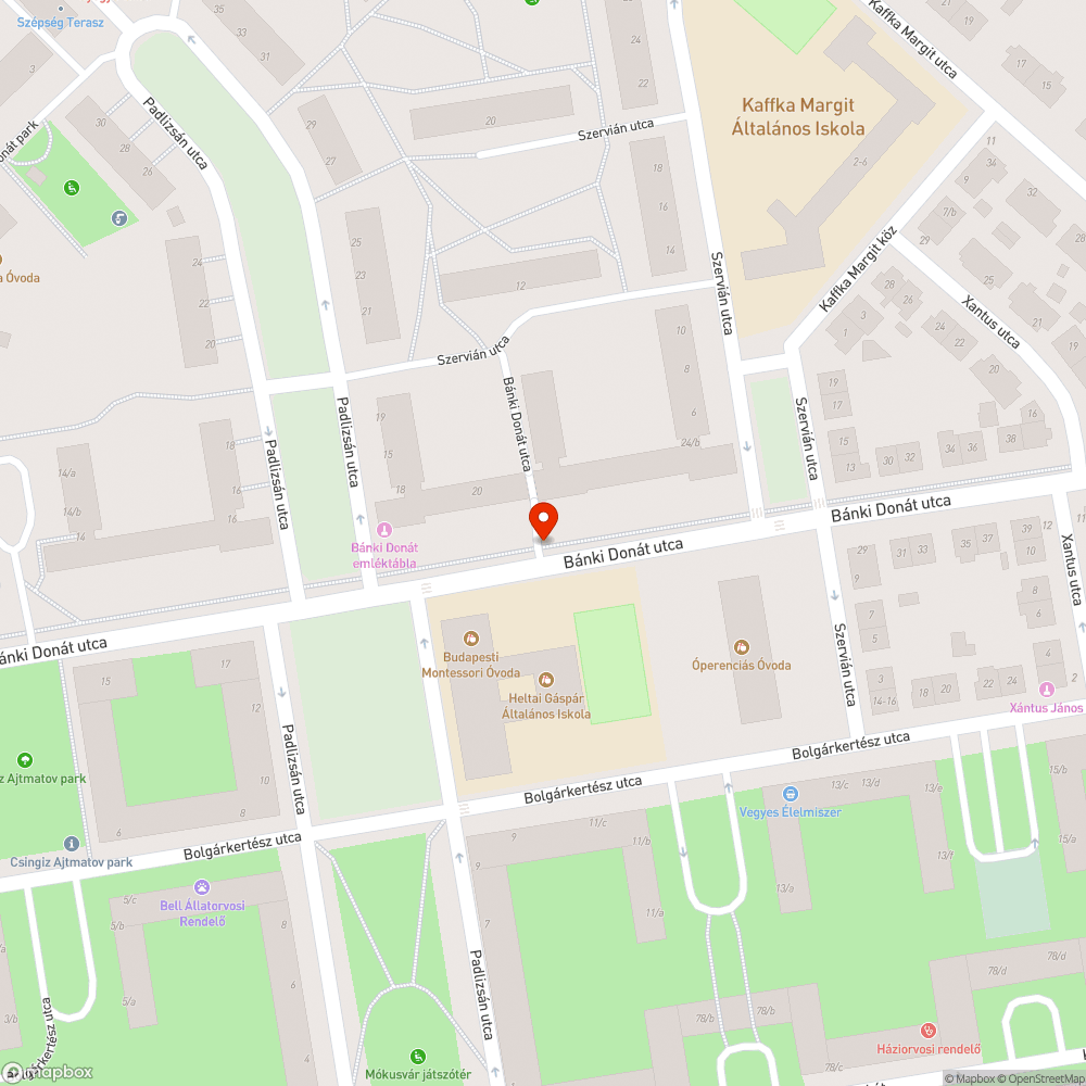 Kátyú bejelentés helye