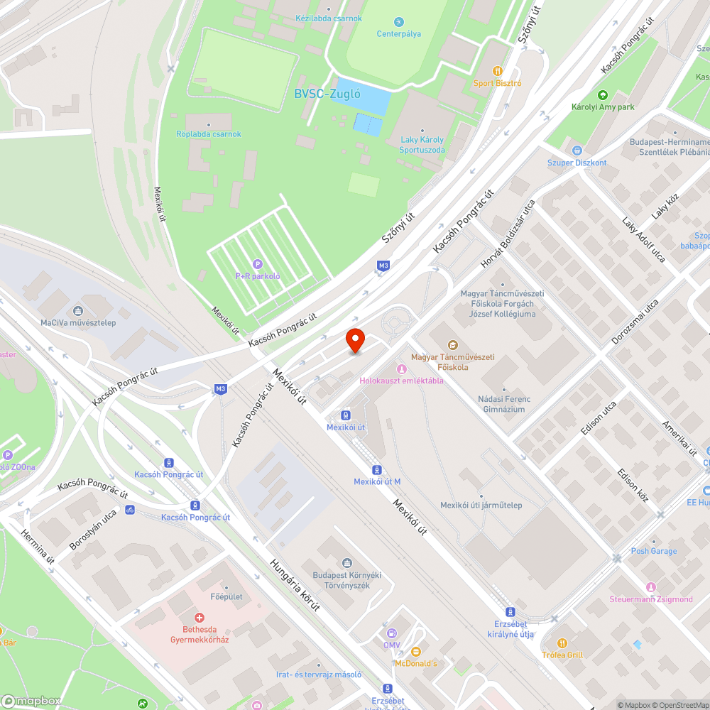 Roncs bejelentés helye