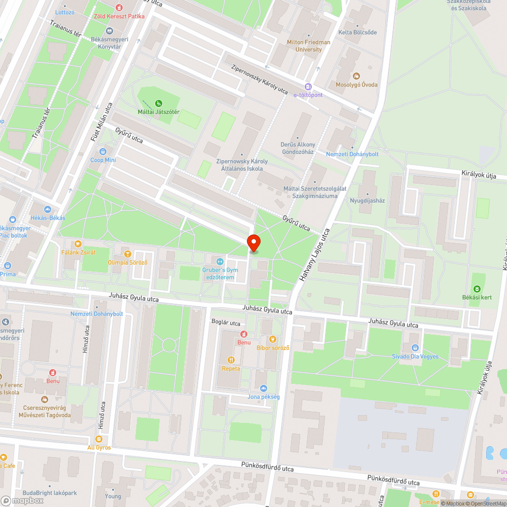 Betondarab zöldterületen bejelentés helye