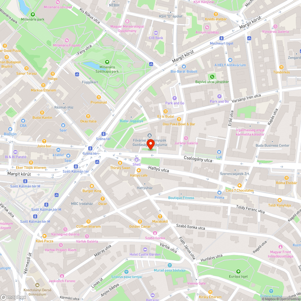 Rongált, graffitis székek bejelentés helye