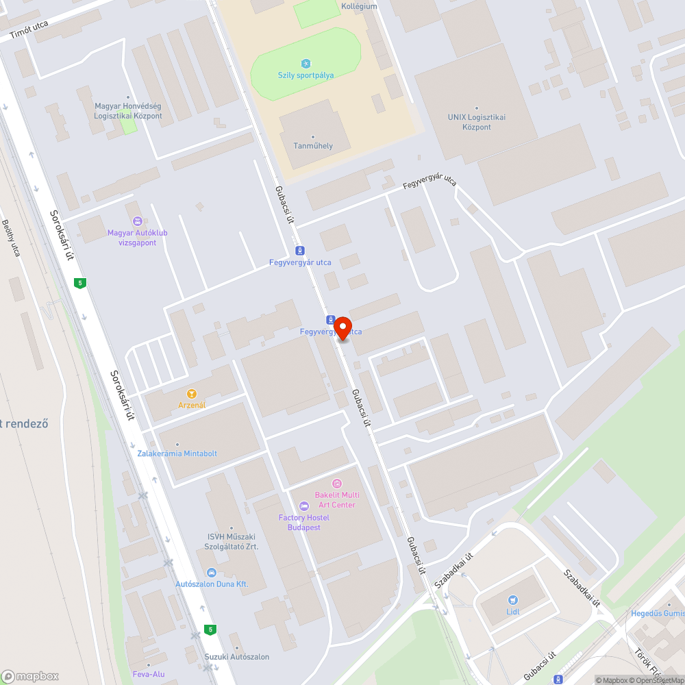 Sérült pad az utasváróban bejelentés helye