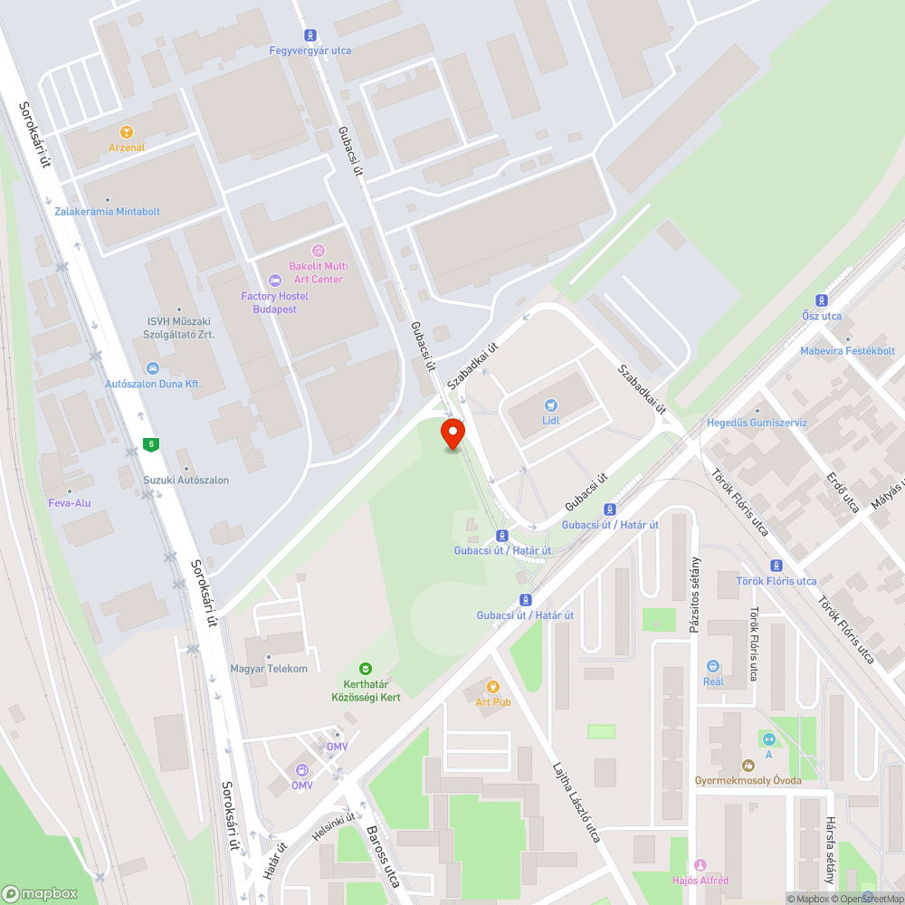 Egy nyitott és egy ajtó nélküli közműszekrény bejelentés helye