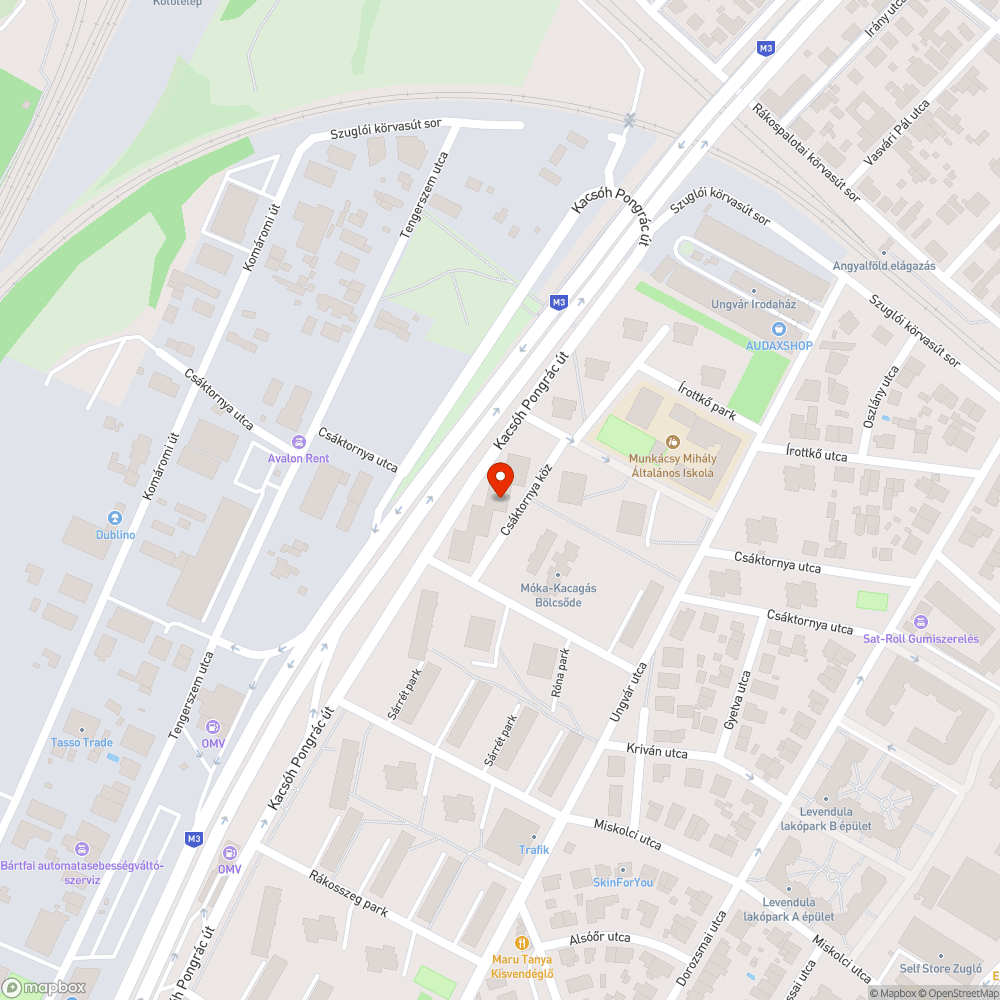 Szemèt zöldterületen bejelentés helye