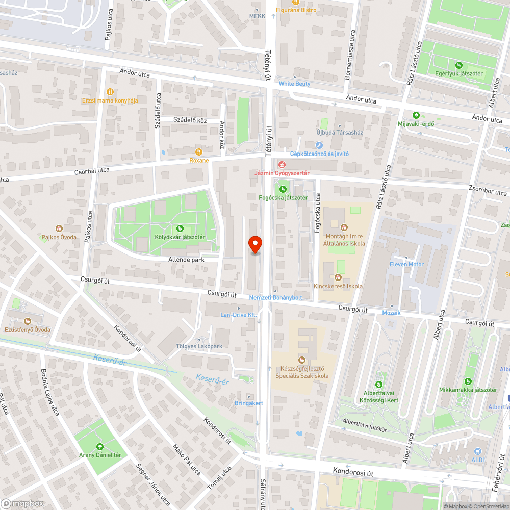 Korhadt, kiszáradt fák bejelentés helye