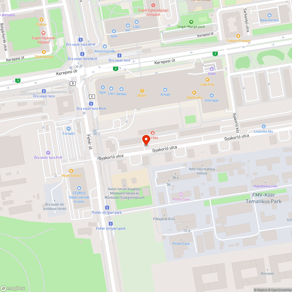 Évek óta üresen álló utcabútor beültetés fával! bejelentés helye