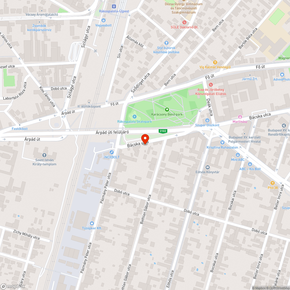 Építkezés miatt lezárt járdaszakasz bejelentés helye