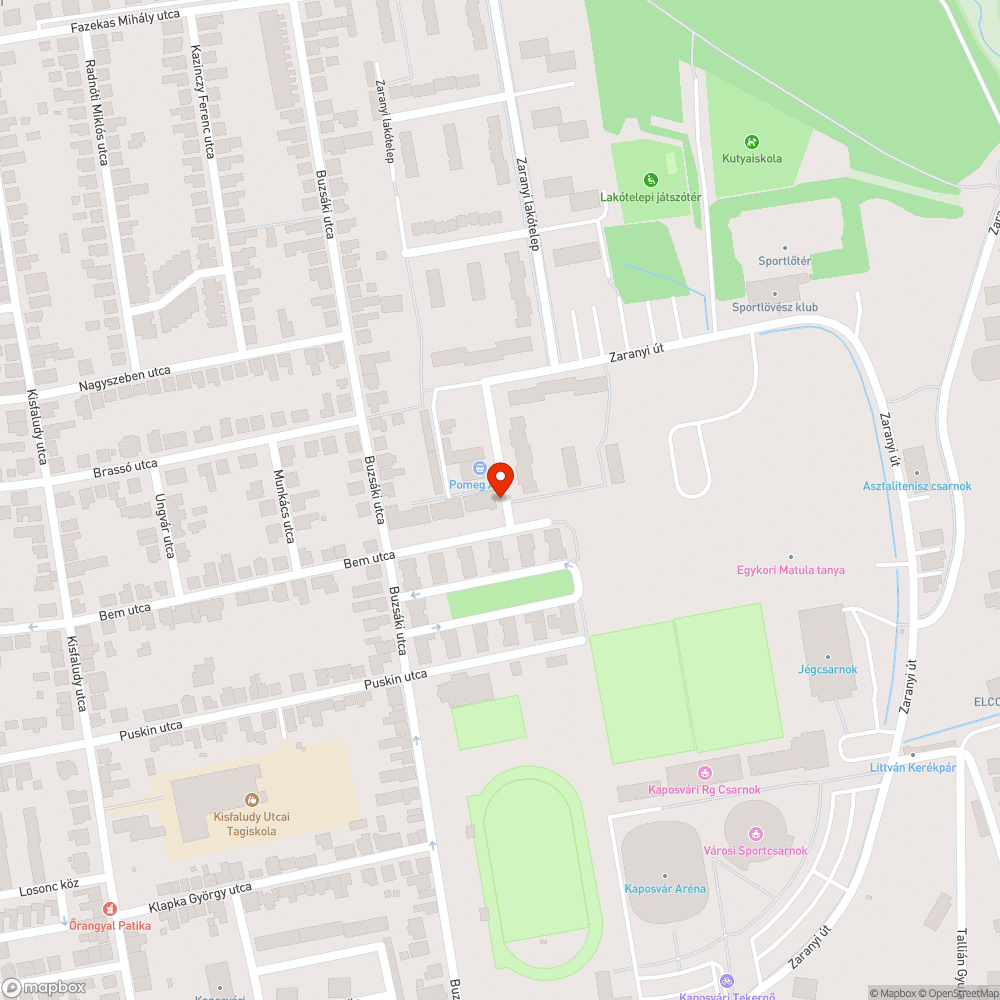 Lekopott mozgás sérült parkoló jelzés bejelentés helye