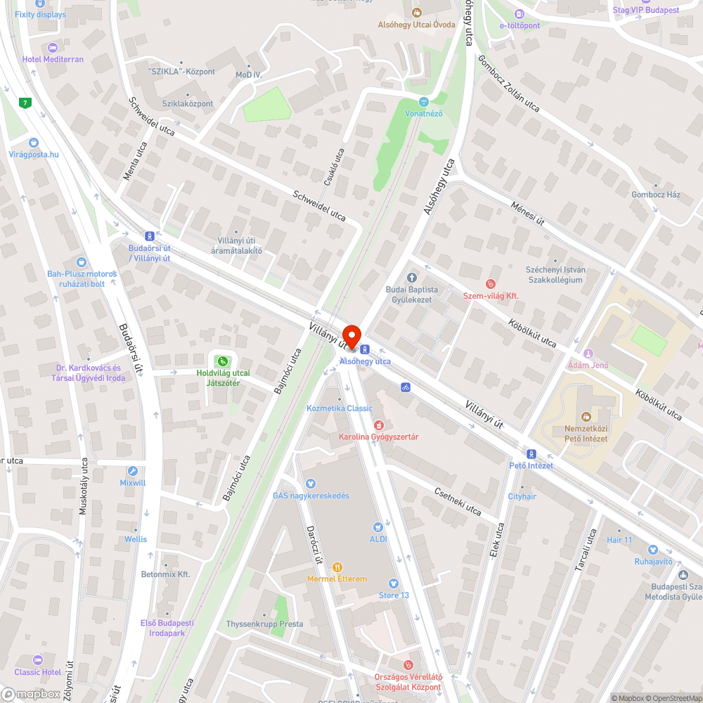 Elég ronda bejelentés helye