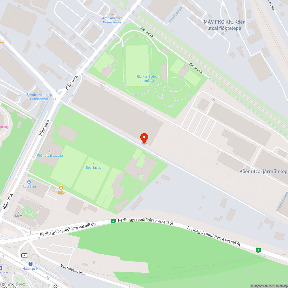 Elhagyott Matiz bejelentés helye