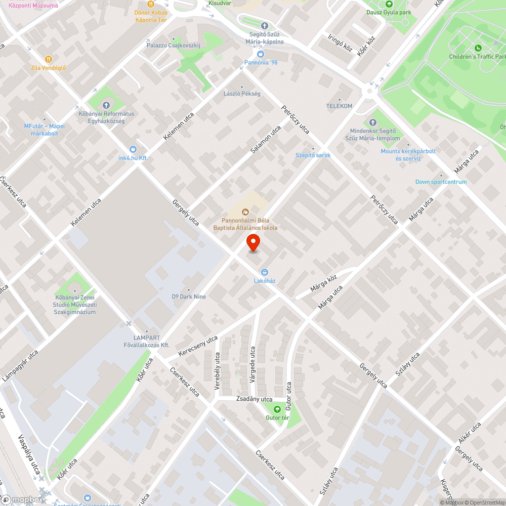 Kiálló fedlap bejelentés helye