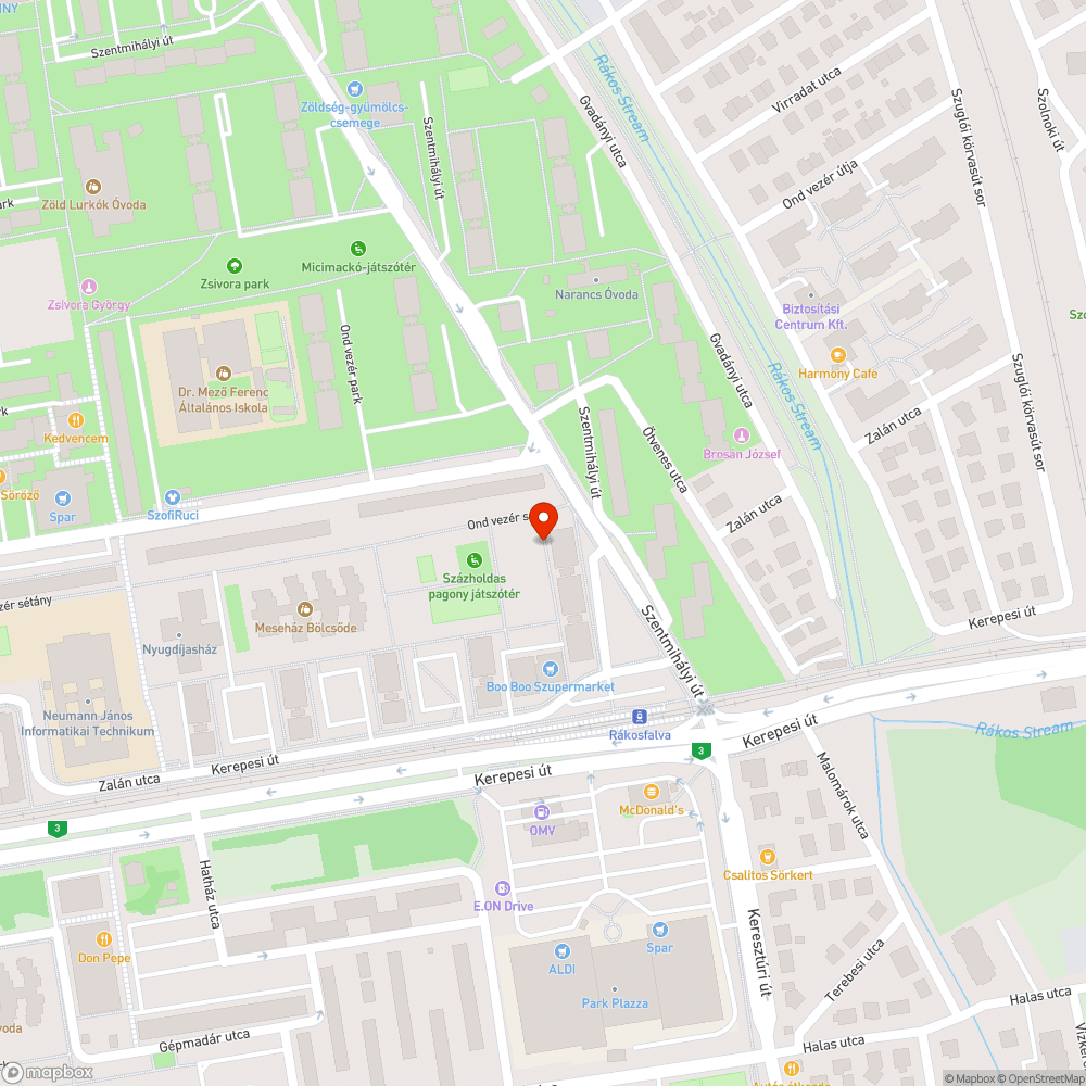 Üveg bejelentés helye