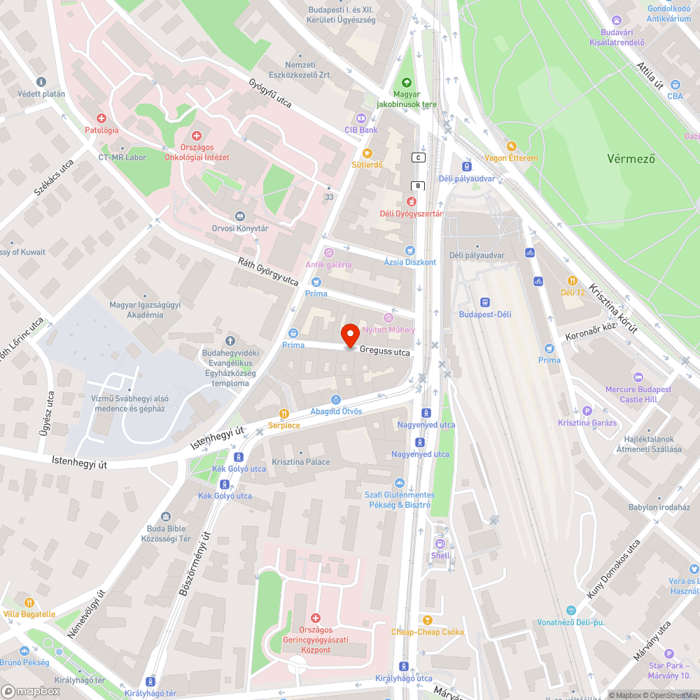 Szeméthalom a Greguss utca 6. előtt bejelentés helye