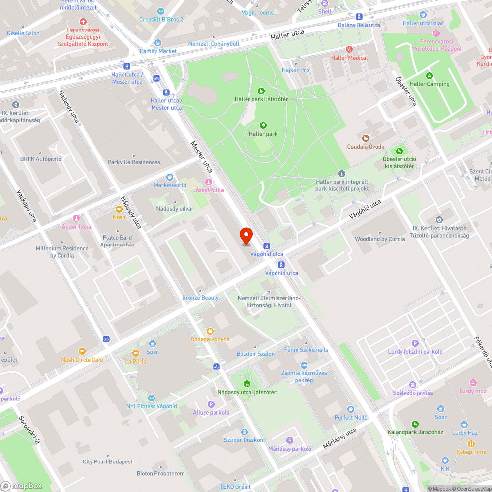 Balesetes autó bejelentés helye