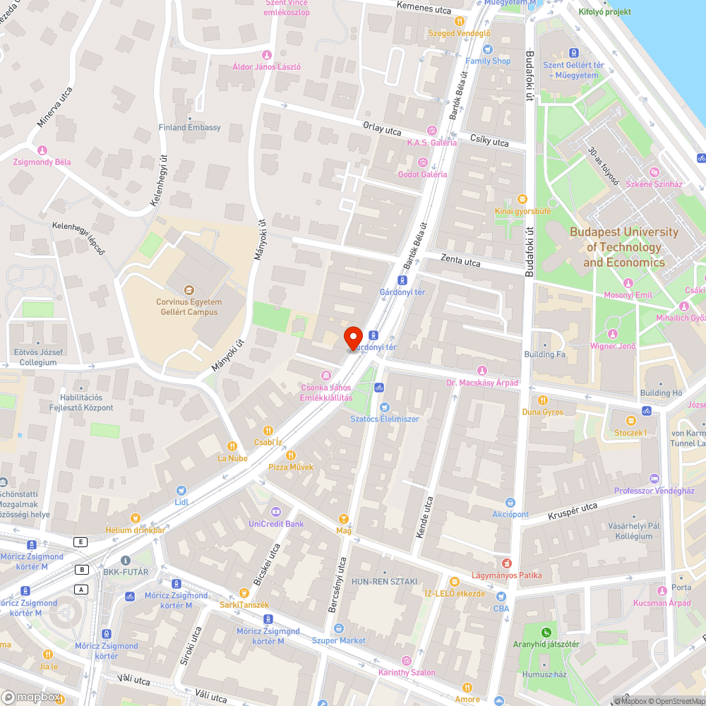 Járdaszint feletti fedlap bejelentés helye