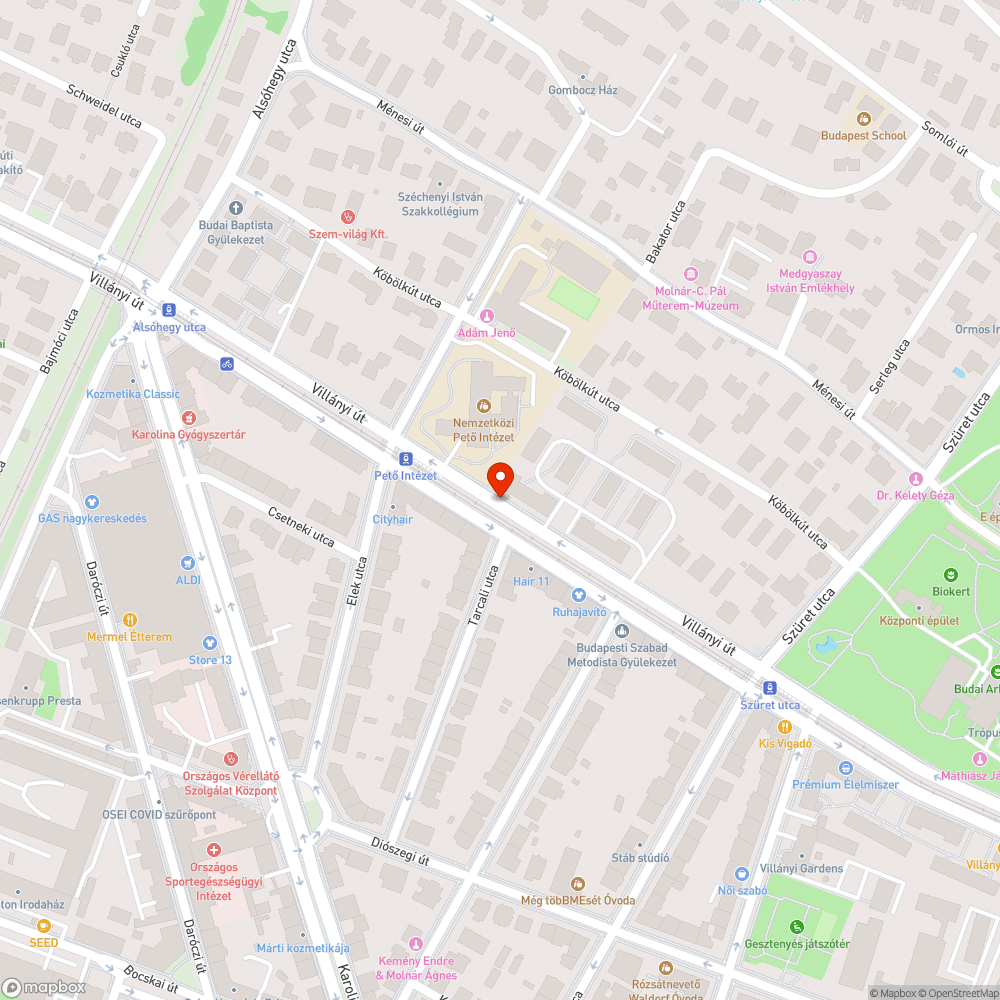 Elhagyott kuka tartó bejelentés helye