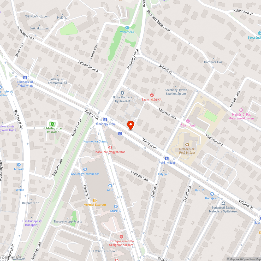 Elhagyott kuka tartó bejelentés helye