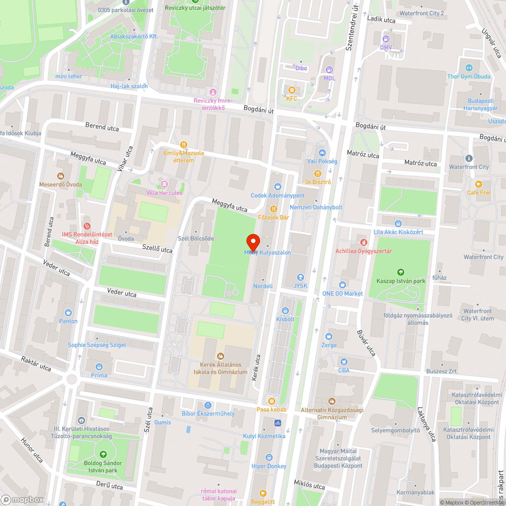 Vizeletes flakon a fán bejelentés helye