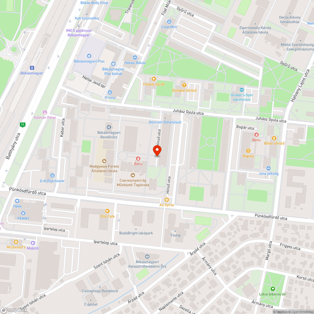 Rossz állapotú zöldterület bejelentés helye