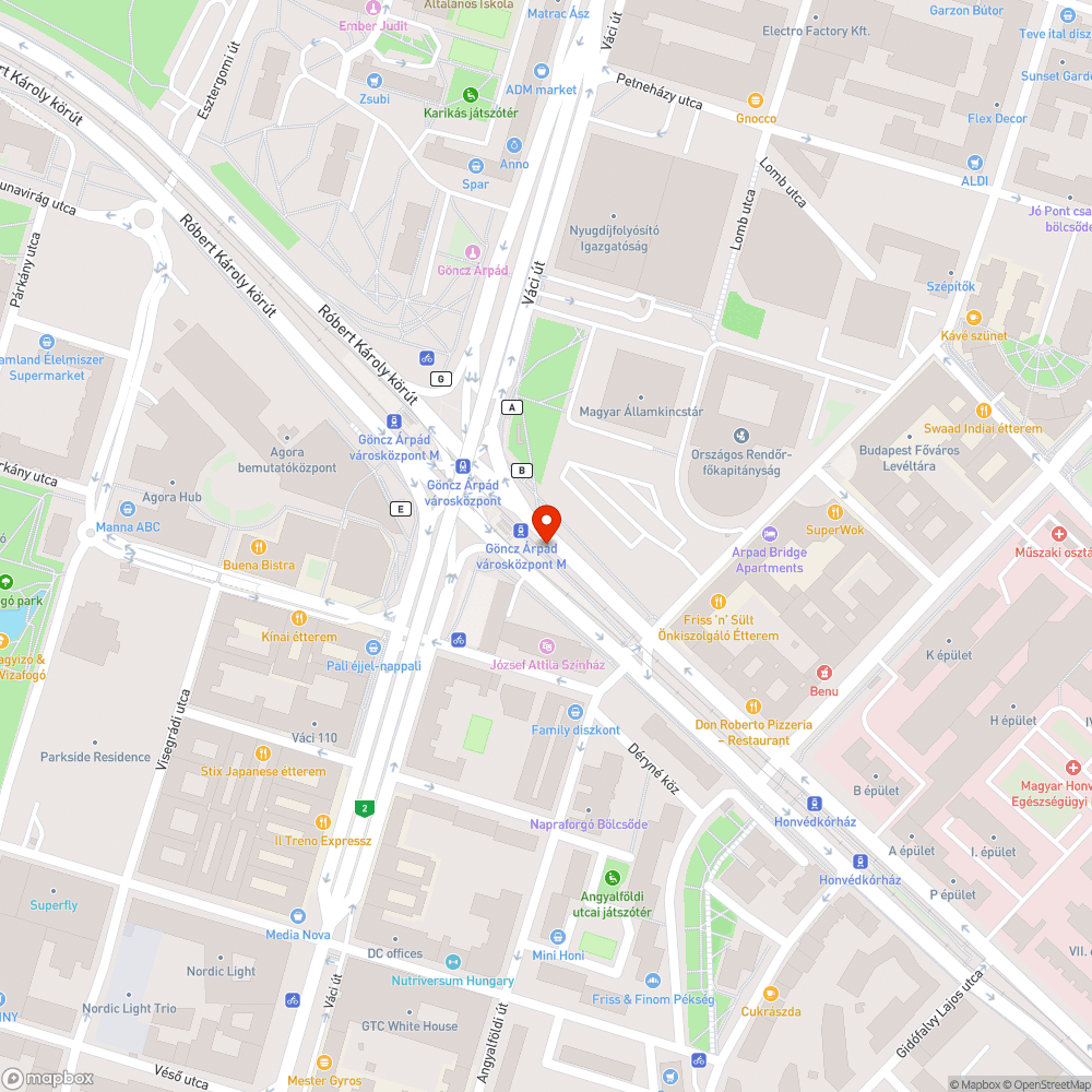 Graffiti bejelentés helye